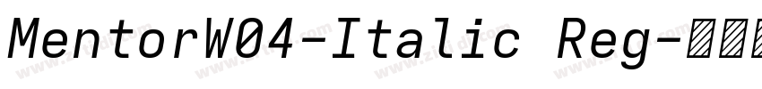 MentorW04-Italic Reg字体转换